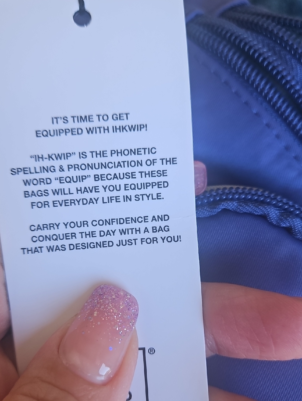 IHKWIP Confidence Anti Theft Sling Crossbody Marlin Blue - Picture 4 of 13
